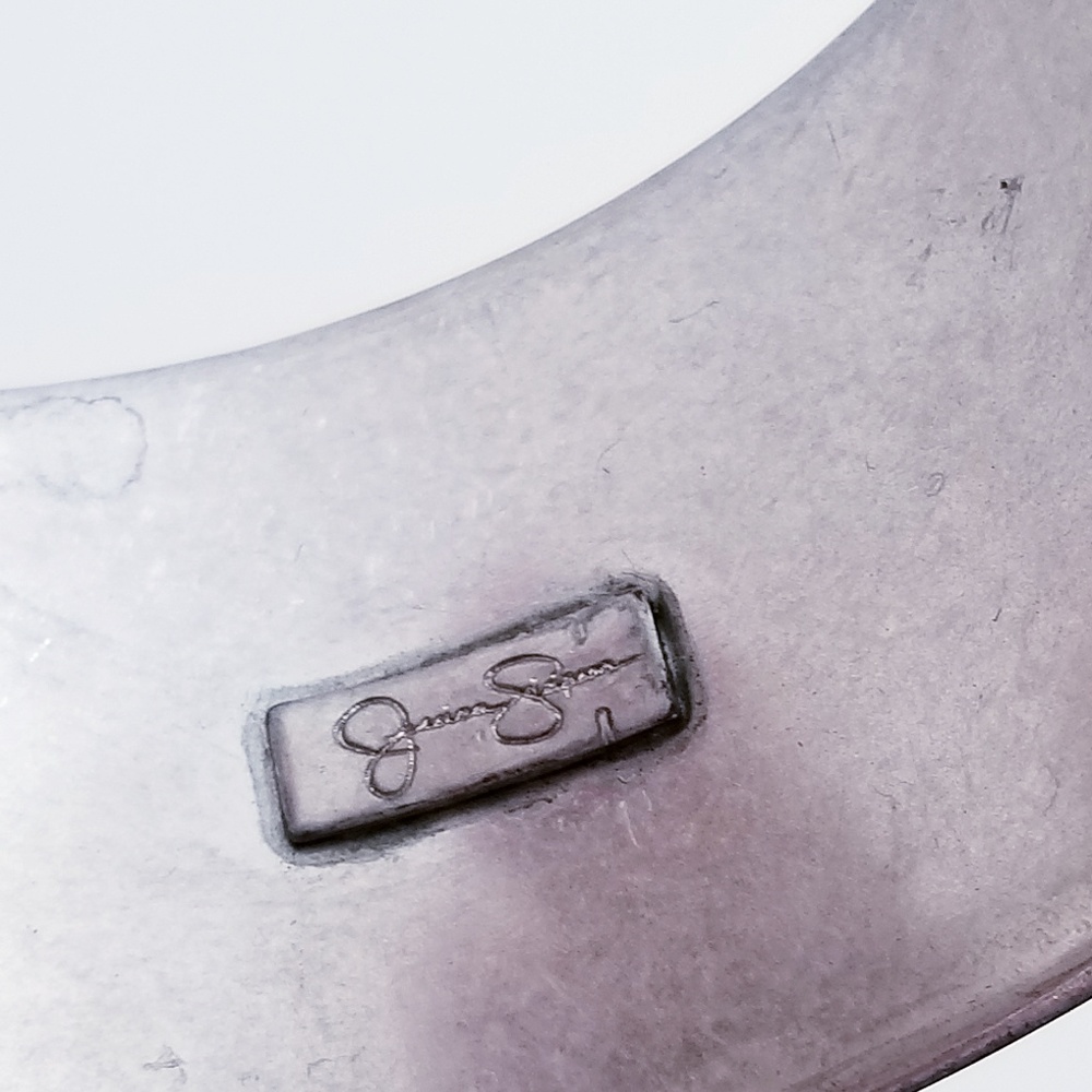 JESSICA SIMPSON Lattice Bangle Bracelet Silver - Picture 5 of 5